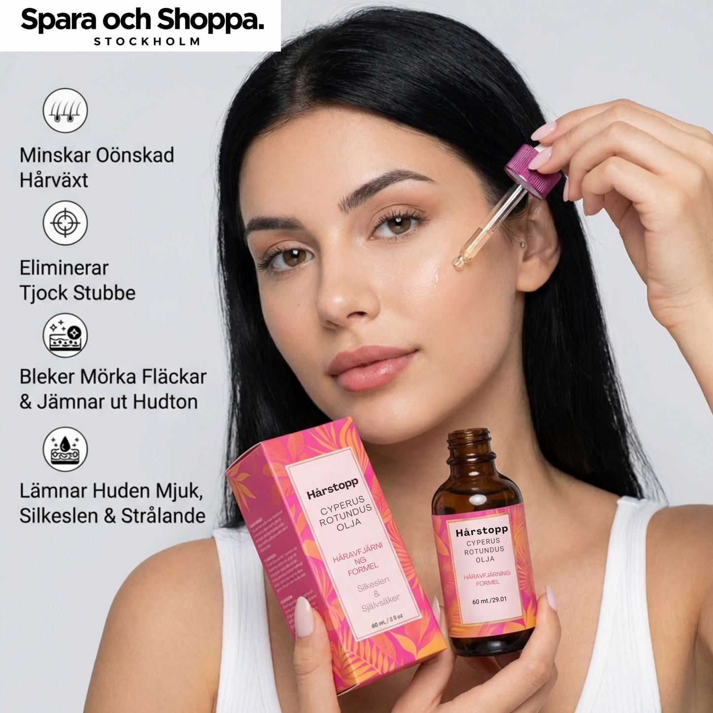 Hårstopp™ – Sluta raka dig varje dag och hämma hårväxten naturligt