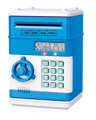 MiniBanken – Barnsparbössa med Pinkod och Automatisk Sedelinsättning