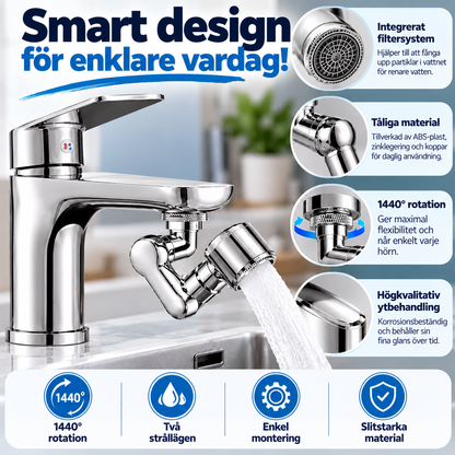 VattenFlex™ – 1440° roterande kranförlängare för enklare vardag