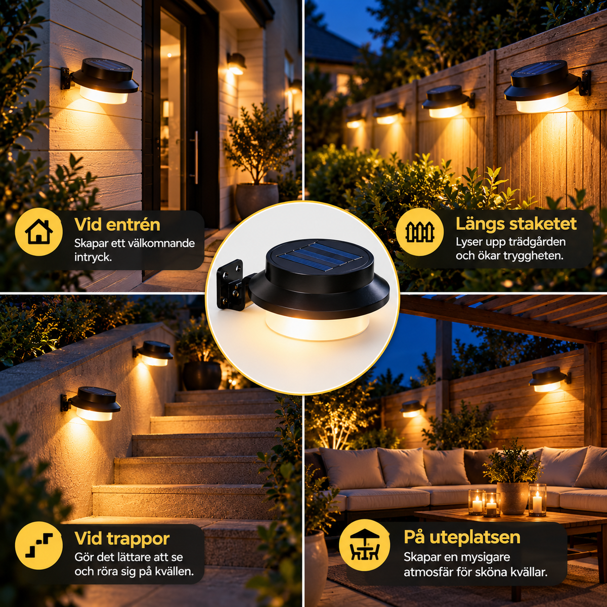 SolGlöd™ – Solcellsdriven utomhusbelysning