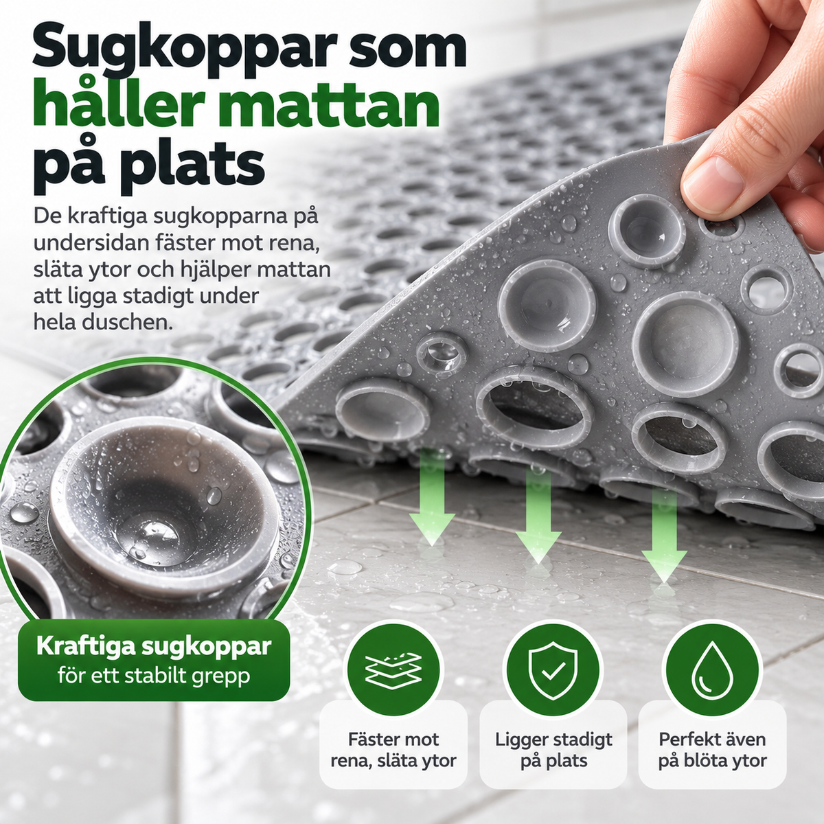 Duscha tryggare – utan att oroa dig för att halka!