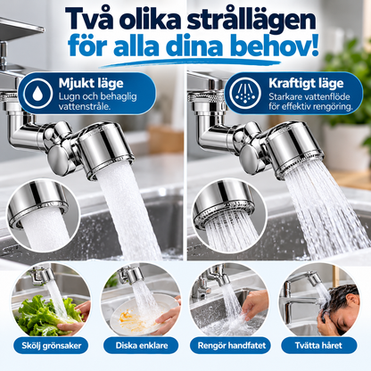 VattenFlex™ – 1440° roterande kranförlängare för enklare vardag