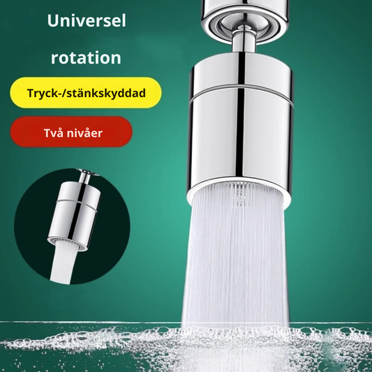 FlexiStröm| Roterbar kranadapter med dubbla vattenlägen – sparar vatten och ökar trycket.