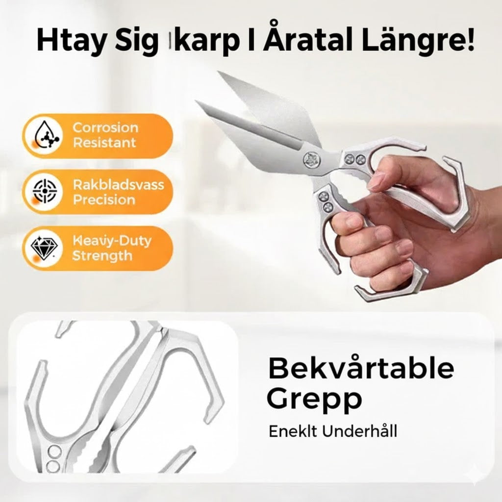 AllSnip – Multifunktionell kökssax för kött, fisk och mer